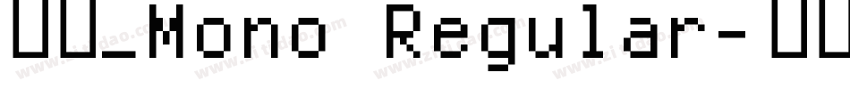 明兰_Mono Regular字体转换